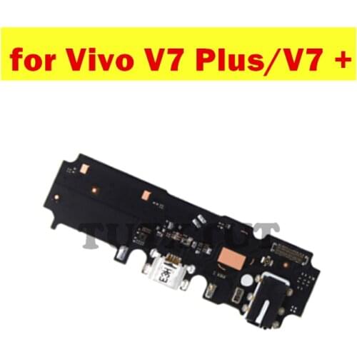 For Vivo V7 Plus/ V7+ USB Charger Dock Connect Earphone Jack Connecting Charging Flex Cable Repair Spare Parts Test