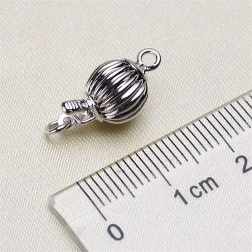 925 Silver Plating Clasp Accessories For DIY Making Clasps Hooks For Handmade Woman Pearls Necklace Bracelet Jewelry Accessories