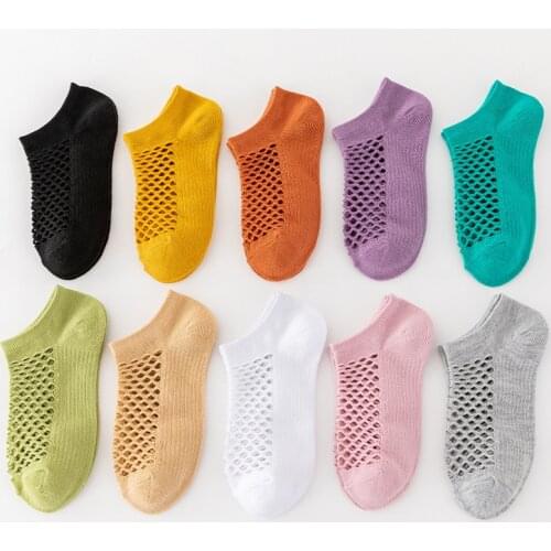 Womens Socks Summer Novelties Mesh Anti-slip Invisible Short Socks Colorful No Show Fashion Cool Lot High Trend Socks For Girls