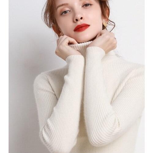 JMPRS Winter Women Turtleneck Pullover Sweater Casual Long Sleeve Ladies Knitted Jumper Soft Korean Elastic Streetwear 2021