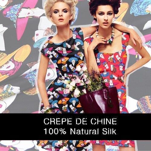 CNUM SCD022 100% Natural Silk Crepe De Chine/Stylista/Anti-wrinkle Silk Fabric/Width 1.25yd Thickness 14mm