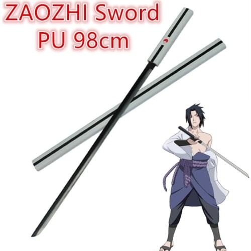 98cm Katana Snake Sword Ninja ZAOZHI Sword Weapon Prop Role Play Weapon PU Model Toy Prop Cosplay Black White
