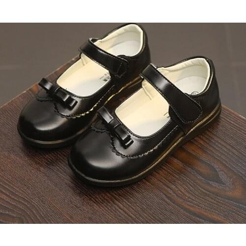Kids Leather Shoes Baby Boys Black Patent Leather With Rubber Sole Classic Formal Wedding Shoes High Quality For Children Shoes