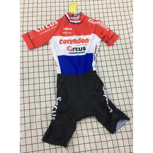 LASER CUT Skinsuit 2019 ICORENDON-CIRCUS TEAM NL Bodysuit SHORT Cycling Jersey Bike Bicycle Clothing Maillot Ropa Ciclismo