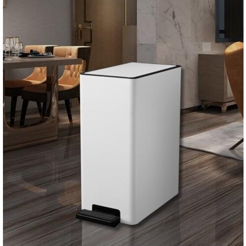 Nordic Style Trash Can Plastic Large Living Room Waterproof Creative Food Trash Can Kitchen Kosz Na Smieci Home Products DG50WB