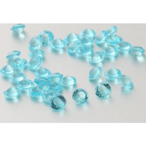Sky Blue 2000 Pcs 4.5mm Wedding Decoration Scatter Table Faux Diamond Acrylic Confetti