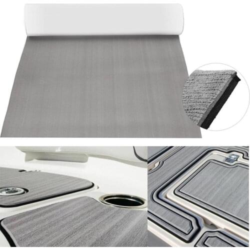 NEKEKE thickness 6mm Light Grey+Black Bottom Boat Yacht Marine Rubber Pattern EVA Deck Foam Sheet Composite outdoor decking