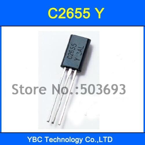 1000Pcs 2SC2655Y 2SC2655 C2655 C2655Y New Triode Transistor Small power 2A/60V TO-92L