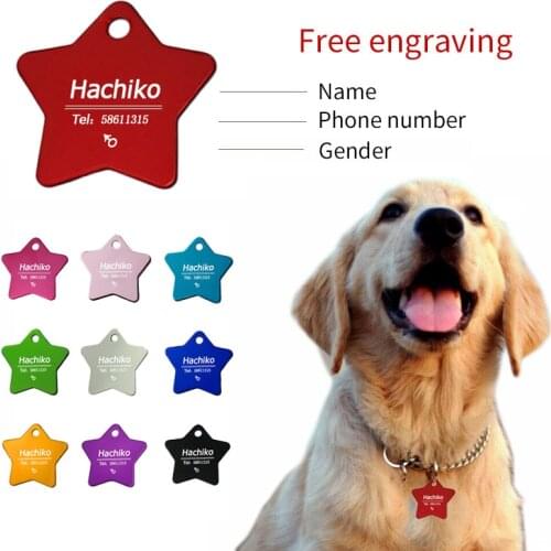 YVYOO Customized Dogs Collars and Harnesses Custom Dog Sheet Personalized Cat Dogs Tag Engraved Collar Dog ID Tag Name and Phone