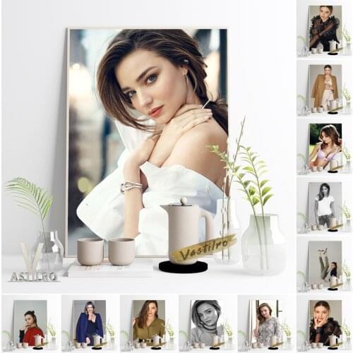 Miranda Kerr Celebrity Poster Fashion Model Art Prints Sexy Girl Magazine Album Canvas Painting Bar Hotel Cafe Wall Decor Mural