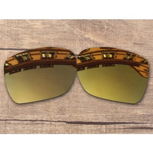 Vonxyz Bronze Mirror Polarized Replacement Lenses for-Oakley Deviation Frame
