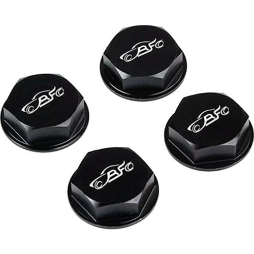 RF 4Pc Metal Closed Tire Wheel Hub Fixing Nut for 1/5 Rovan Rofun LT Kingmotor X2 Losi 5Ive-T Racing Truck Parts