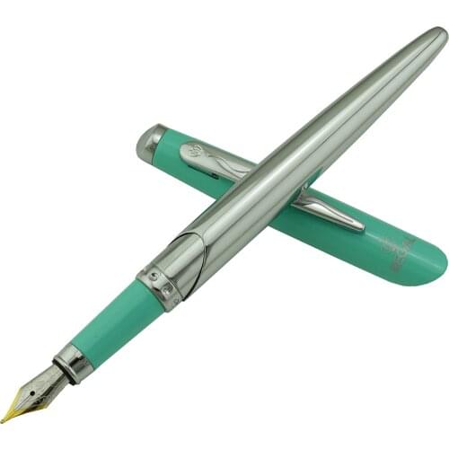 REGAL QUEEN Series Collection Green Fountain Pen, Germany Iridium Medium Nib Business Graduation Gift Pen for Man Woman