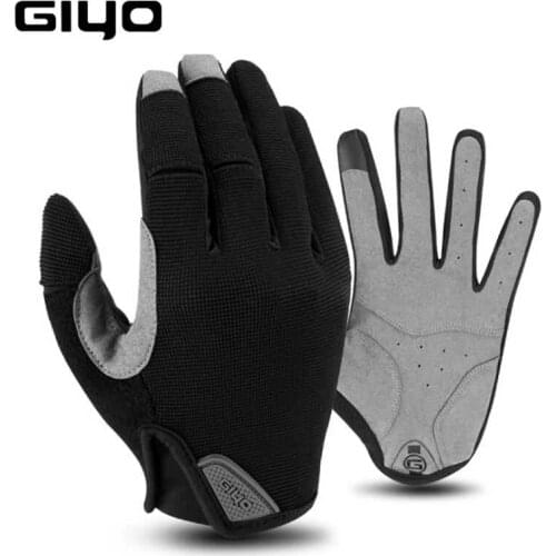 Giyo Cycling Full Finger Gloves Touch Screen Anti-slip Bicycle Fabric For Bicycle Male Women guantes ciclismo