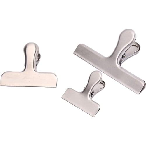 Food Storage Stainless Steel Chip Bag Clips 2/3/4 Inch Width Durable Selladora