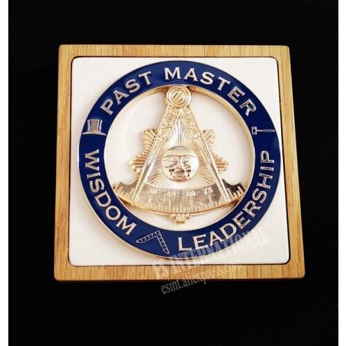 Masonic Car emblem " WISDOM LEADERSHIP " PAST MASTER Badge Mason Freemason Size 3'' NO.34 cloth accessories
