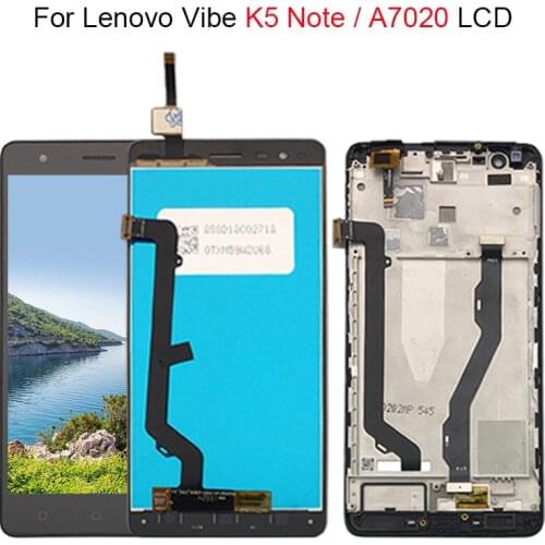 5.5" LCD For Lenovo Vibe K5 Note Display Touch Screen with Frame For Lenovo K5 Note Display A7020 LCD Replacement
