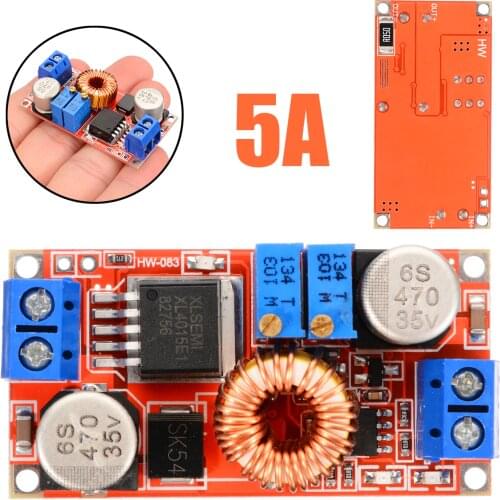 1Pc 5A DC-DC Constant Current Voltage Regulator Step Down Converter 5V 12V 24V Power Supply Module