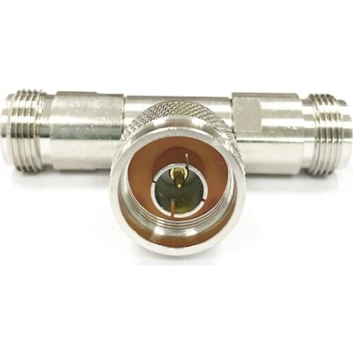 1PC N type Male Plug to Double N Female Jack RF Coax Adapter Convertor 3-Way T-type Splitter Long Version NEW Wholesale