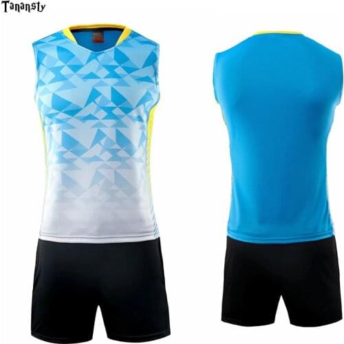 2020 Volleyball Set Uniforms sleeveless Shirts with shorts Men Women badminton shirt Tennis jerseys Team training Top quality