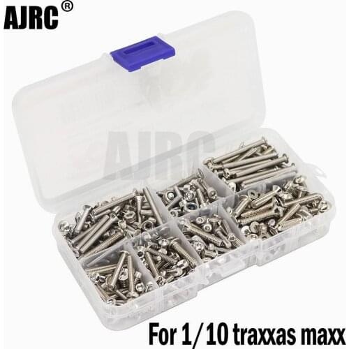 315Pcs/Set Screws Box Set for TRAXXAS 1/10 4S MAXX 89076-4 RC Car MONSTER TRUCK Parts Accessories Screw box