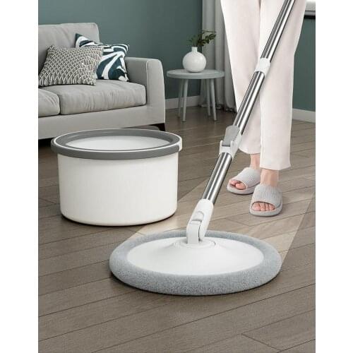 360 Spinning Mop and Bucket System with Wringer Set for Tile