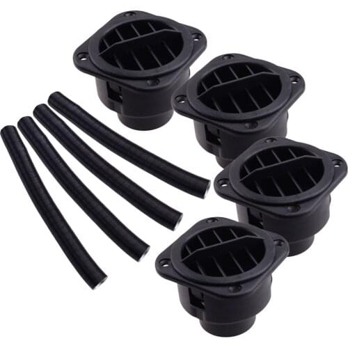 4 Sets Car 42mm Heater Duct Hose Pipe with Air Vent Outlet Fit for Webasto Eberspacher Domestic Planer