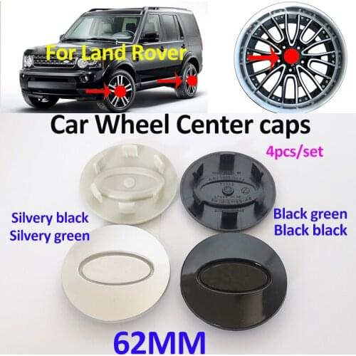 4pcs Car Styling ABS 62MM For Land Rover Discovery Freelander Evoque Wheel Center Cap Covers Metal Covers Wheel Hubcap