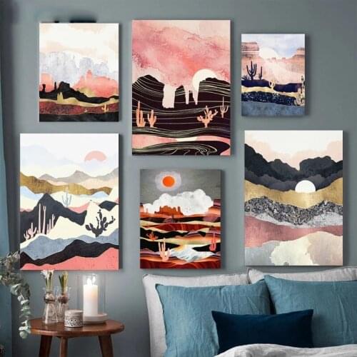 5D Diamond Painting Abstract Sunset Mountain Landscape Picture Embroidery Mosaic Cross Stitch Art Home Decoration Handmade Gift