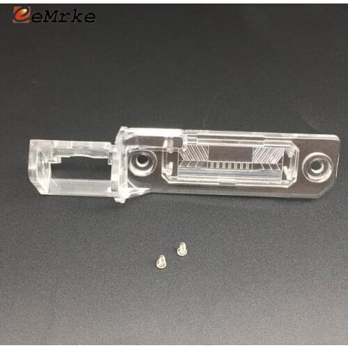 EEMRKE Car Rear View Camera Bracket License Plate Lights Housing Mount for Volkswagen Eos (1F7/1F8) Cabriolet / Jetta 1K2 Sedan