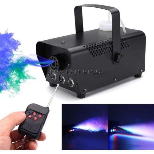 Wireless Remote Control LED 500W Fog Smoke Machine RGB Color Smoke ejector LED DJ Party Bar Stage Light Smoke Thrower
