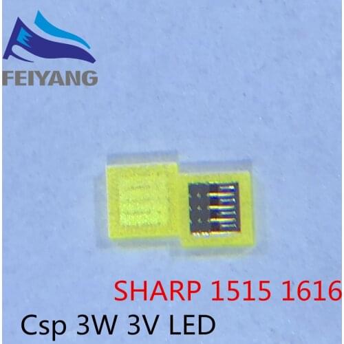 For SHARP LED LCD Backlight TV Application LED Backlight 3W 3V CSP 1515 1616 Cool white for TV Application 1000PCS