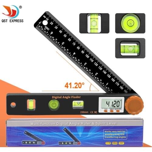 4in1 Measuring angle 0-999.95°digital instrument angle inclinometer digital electronic goniometer angle detector level ruler