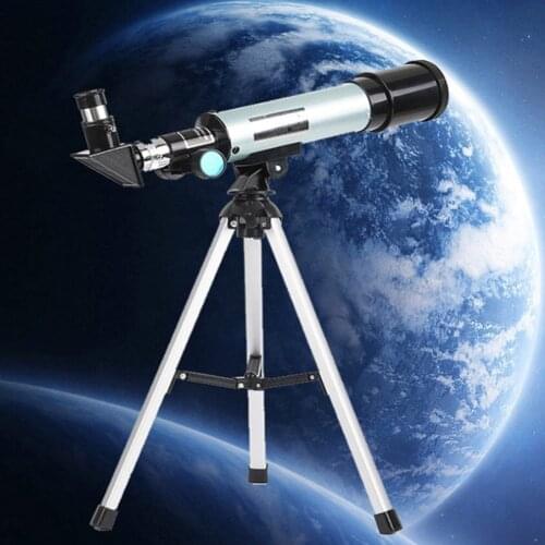 F36050M Astronomical Telescope with Portable Tripod Monocular Zoom Telescope Spotting Scope for Watching Stars Bird Telescopio
