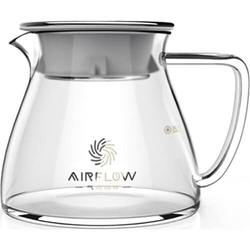 Pour Over Coffee Server 360ML Drip Coffee Pot Borosilicate Glass Brewer Barista Percolator Coffee Pot V60 Airflow Coffee