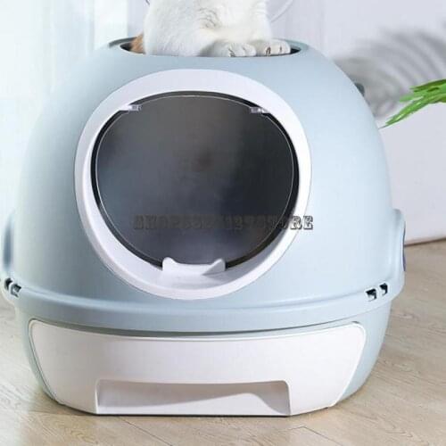 Cat litter box fully enclosed drawer top-entry cat toilet cat box poop deodorant deodorant anti-splashing cat poop box