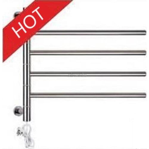 Stainless Steel Heated Towel Warmer Bathroom Wall Mounted Electric Heated Towel Rail Four-layer Towel Rack dryer YEK-8042