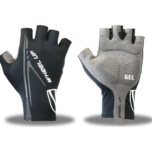 WHeeL UP Anti-slip Fingerless Gloves Fitness Road Mountain Bike Motorcycle Bicycle Sports Colorful Gloves
