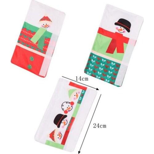 New 60sets 3PCS/Set Snowman Kitchen Appliance Handle Covers Christmas Decor Kitchen Tools Microwave Door Refrigerator Handle Set