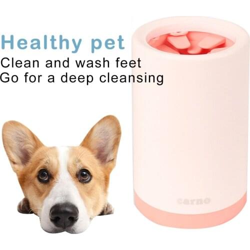 Dog Paw Cleaner Cup For Small Large Dogs Pet Feet Washer Portable Pet Cat Dirty Paw Cleaning Cup Soft Silicone Foot Wash Tool