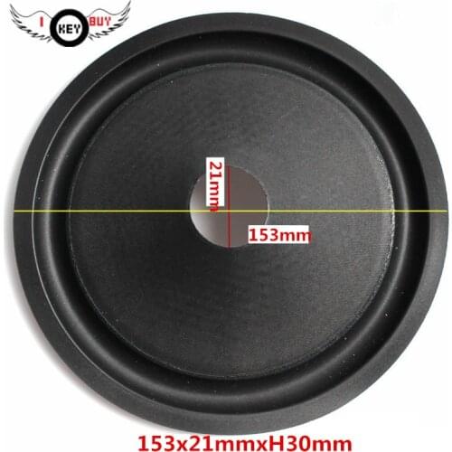 Wholesale 20 pcs/lot 6 Inch Speaker Paper Cone Basin Drum Paper Foam Edge Paper Cones Bass Woofer Speaker Accessories