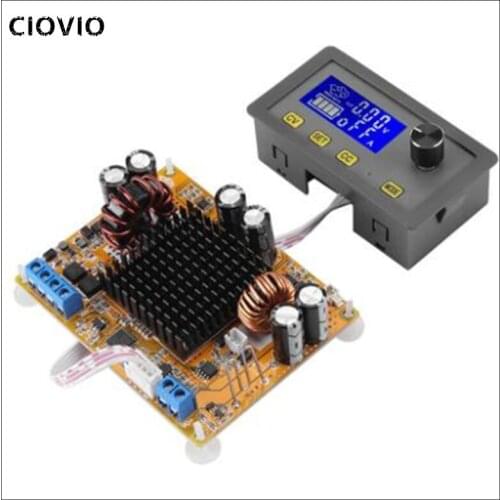 DC-to-DC Power Converter Adjustable Power Supply Module 5A Boost Module LCD Digital Automatic Step-up Step-down Voltage Module