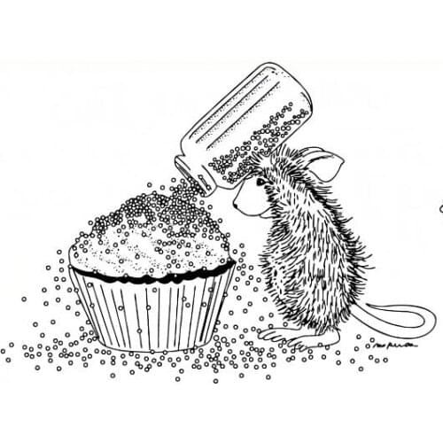 Mouse Transparent Clear Silicone Stamp/Seal for DIY scrapbooking/photo album Decorative clear stamp sheets ST0629