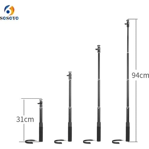 Extendable Monopod Photography stand Selfie Stick For DJI OSMO Mobile 2 Handheld Gimbal Sports Action camera accessories