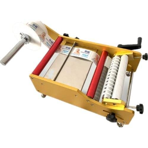 Manual Labeling Machine for Plastic Round Bottle Labeler Label Applicator