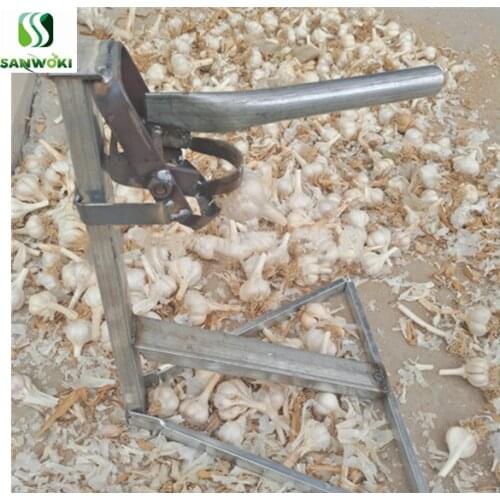 Manual garlic stem flat cutter machine garlic head cutting machine garlic root concave cutter machine garlic root removing tool