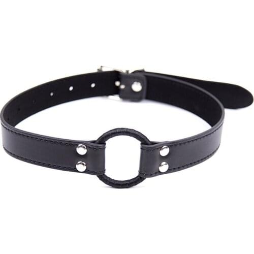 Sex Toys Bondage Mouth Ball Gag PU Leather Flirt Sex Mouth Loop Gag For Women Adult Games