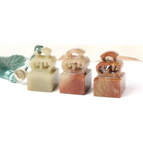 Handmade Stamps Chinese Personal Seal Portable Natural Stone Stamps Custom Calligraphy Painting Gift Seal Carving Artist Stamp