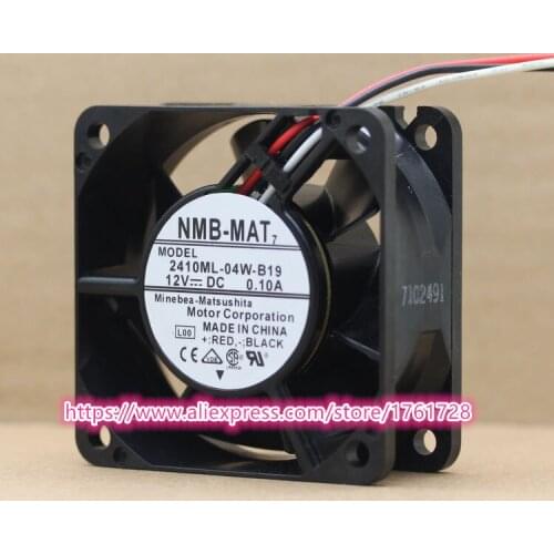 Brand new 6cm 2410ML-04W-B10 2410ML-04W-B19 dual ball bearings fan 12V 0.10A