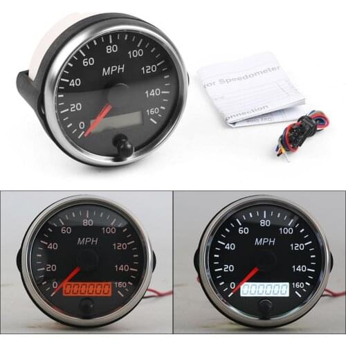 Speedometer Backlight Display Impacts Resistance ABS Overspeed Alarm Odometer for Tractor 12/24(v) 85mm